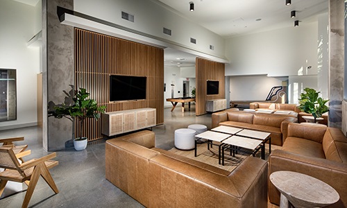 open and spacious lobby